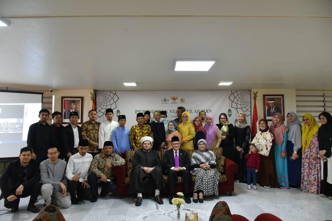 Masyarakat Indonesia di Lebanon memperingati Nuzulul Quran dengan perayaan khas Tanah Air, Kamis (21/4/2022) sore waktu setempat.
