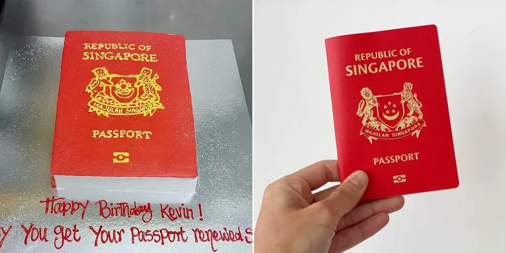 Realistic Cake Berbentuk Paspor Singapura