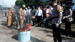 Pemusnahan Ribuan Botol Miras dan Ganja 25 Kg di Sukabumi