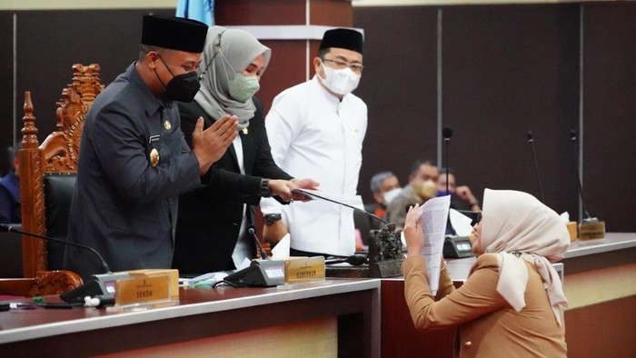Suasana rapat paripurna DPRD Sulsel