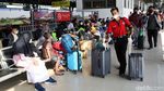 Terkini! Begini Suasana Arus Mudik di Stasiun Pasar Senen