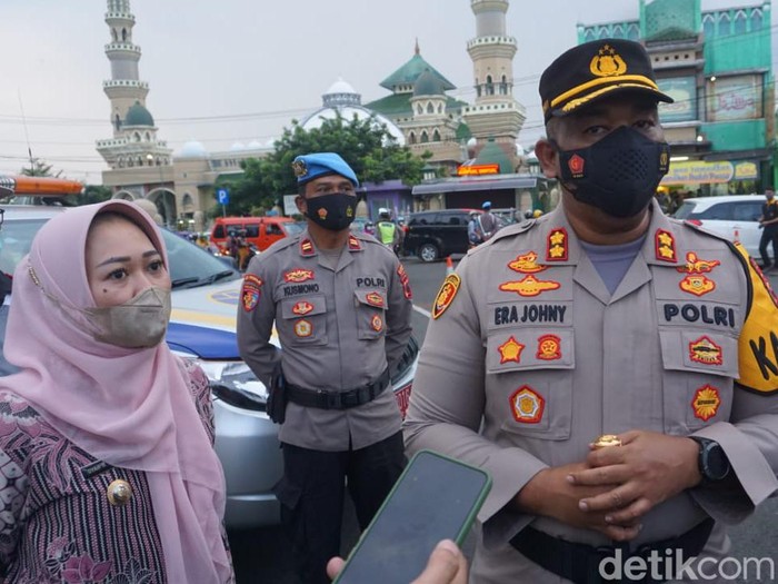 Bupati dan Kapolres memberikan  keterangan seputar persiapan mudik lebaran 2022.