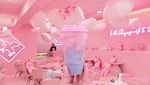 Cute! Kafe Serba Pink Ini Ajak Pengunjung Ngopi Sambil Berenang di Kolam Unicorn