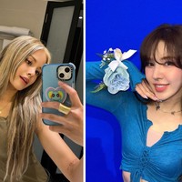 Tren rambut Chunky Streaks sempat populer di tahun 90an. Berbeda dengan highlight, bagian rambut yang diambil lebih banyak. Wendy Red Velvet dan Sorn CLC pernah mencobanya. Foto: dok. Instagram @sssorn_chonnasorn, dok. Instagram @todayis_wendy