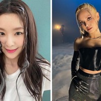 Tak butuh lama untuk membuat Face-framing braids. Namun kepangan poni yang membingkai wajah ini dapat membuat penampilanmu terlihat lebih chic seperti Irene Red Velvet dan Sorn CLC. Foto: dok. Instagram @renebaebae, dok. Instagram @sssorn_chonnasorn