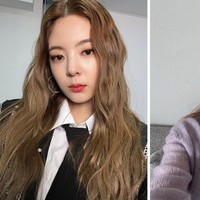 Seperti namanya, tren milk tea hair menghasilkan warna rambut yang menyerupai minuman teh susu. Kamu bisa mencoba memilih warna coklat terang seperti Lia ITZY ataupun ash grey seperti Nayeon TWICE. Foto: dok. Instagram @itzy.all.in.us. dok. Instagram @twicetagram