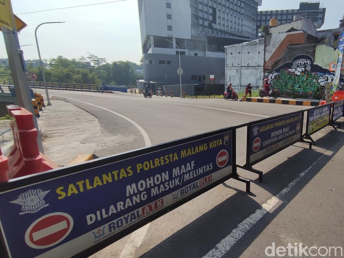 Jembatan Tunggulmas Kota Malang ditutup