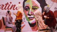 Peringatan Hari Kartini tersebut mengangkat tema Kartini Milenial Yang Tangguh, Mandiri dan Kreatif. 