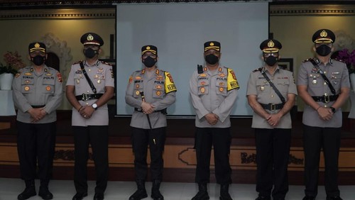Suasana Sertijab perwira pertama di Polresta Denpasar