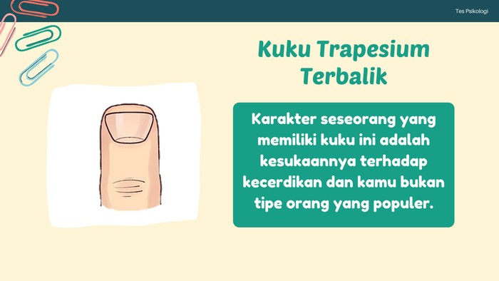 Sesuatu yang cerdik sering membuat kamu bersemangat. Jadi, apa bentuk kuku kamu sudah sesuai dengan karakter kamu sekarang? Share di kolom komentar, ya!