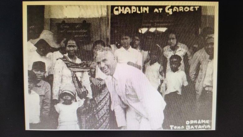 Charlie Chaplin saat berada di Garut.