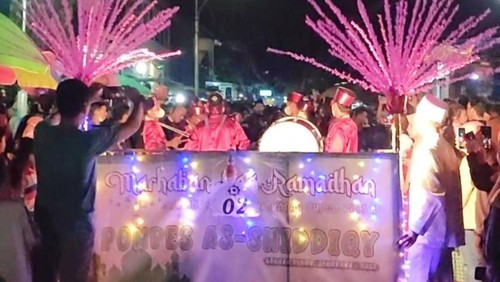 Festival irama musik sahur kembali diselenggarakan oleh pemuda Loloan Jembrana, Sabtu (23/4/2022) ( Dok. Pemuda Loloan/DetikBali)