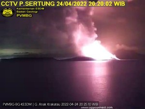 Gunung Anak Krakatau Siaga, Warga Dilarang Mendekat Radius 5 Km