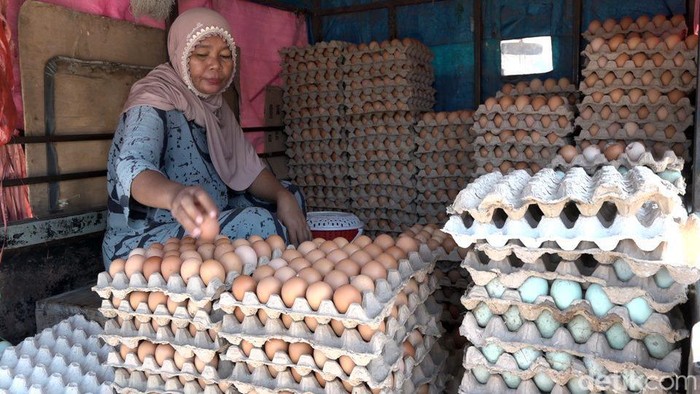 Harga telur dan daging ayam potong di Polman naik jelang Lebaran.