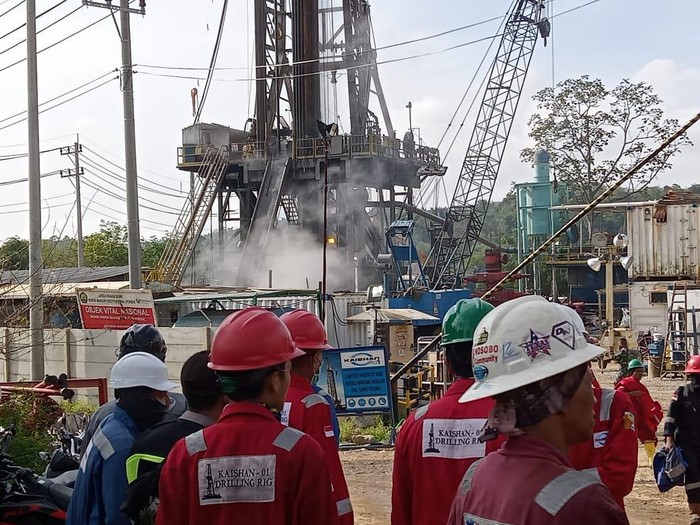 Kebocoran pipa gas milik PT SMGP di Madina.