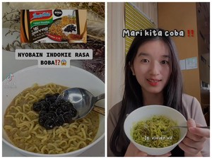 Unik! TikToker Ini Wujudkan Hoax Indomie Boba hingga Taro Jadi Nyata