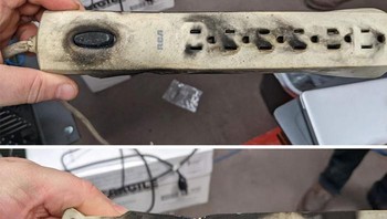Kabel rol sampai terbakar begini dipakai buat apa ya... Foto: Reddit via Bored Panda