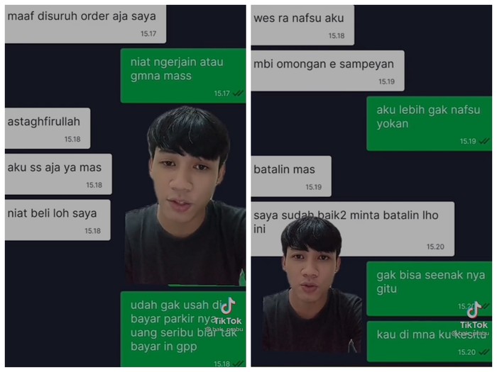 Ojol Minta Biaya Parkir Rp 1.000, Pelanggan Ini Batalkan Pesanan Makanannya