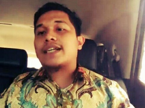 Owner PT GSI Rizky Adam saat memberikan klarifikasi via zoom meeting