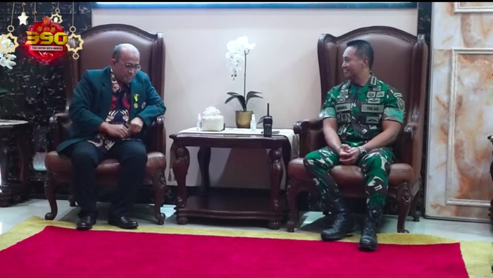 Panglima TNI Jenderal Andika Perkasa menerima kunjungan Pengurus IDI