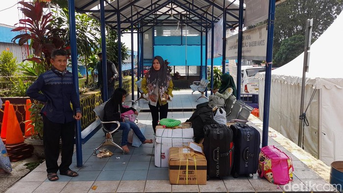 Pemudik di Terminal Baranangsiang (M Sholihin/detikcom)