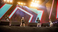 aespa tampil membawakan beberapa lagu di panggung utama Coachella 2022. (Foto: Amy Harris/Invision/AP/Amy Harris) 