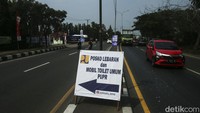 Ini merupakan hari pertama dibukanya rest area tersebut.