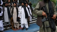 Peringatan ini dihadiri para petinggi Taliban yang kini berkuasa di Afghanistan.