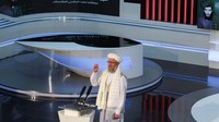 Wakil Perdana Menteri Afghanistan Mawlavi Abdul Salam Hanafi berbicara selama peringatan kematian Mullah Mohammad Omar.