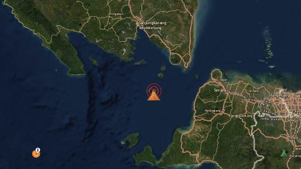 Gunung anak krakatau (Tangkapan layar MAGMA Indonesia)