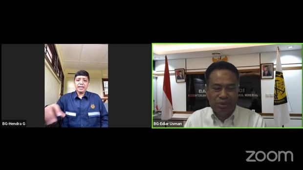 Jumpa pers virtual Badan Geologi soal Gunung Anak Krakatau