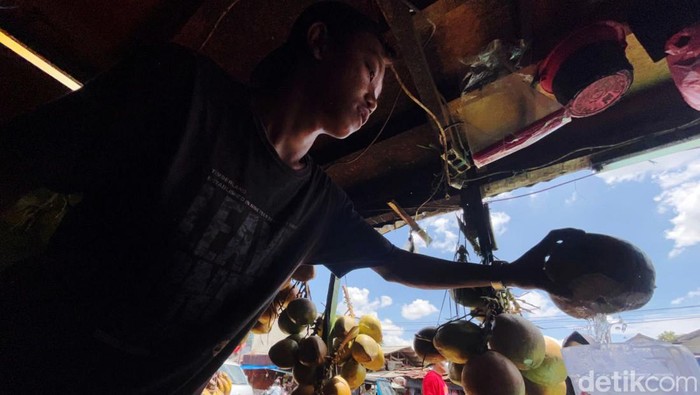 Kelapa Muda Laris Manis Saat Ramadan Air kelapa muda sudah menjadi minuman favorit berbuka puasa bagi masyarakat. Tak heran pedagang yang menjual kelapa muda di berbagai sudut wilayah laris manis.