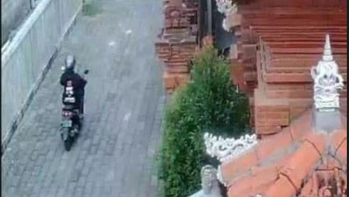 Terduga pelaku pelecehan seksual di Jalan Muding Sari, Kelurahan Kerobokan Kaja, Kecamatan Kuta Utara, Kabupaten Badung.