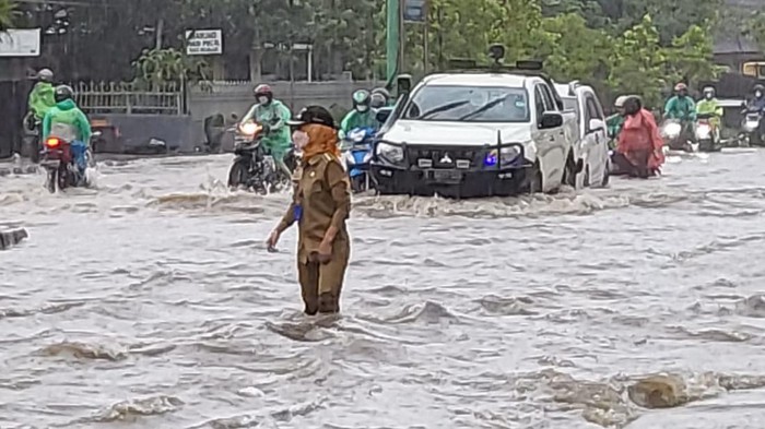 Sebanyak 29 ruas jalan dilaporkan banjir akibat hujan mengguyur Kota Samarinda, Kaltim sejak pagi hari tadi. Sebanyak 29 ruas jalan dilaporkan banjir akibat hujan mengguyur Kota Samarinda, Kaltim sejak pagi hari tadi.