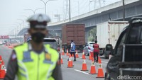 Untuk Rabu (27/4/2022), uji coba ganjil genap berlangsung mulai kilometer 47 hingga 414 Kalikangkung. Rifkianto Nugroho/detikcom.