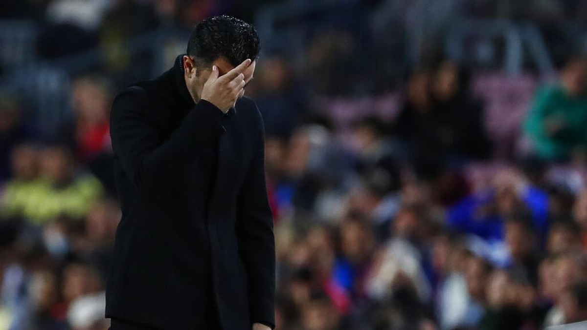 Barcelona kalah 0-1 dari Rayo Vallecano di Camp Nou (Foto: AP/Joan Monfort)