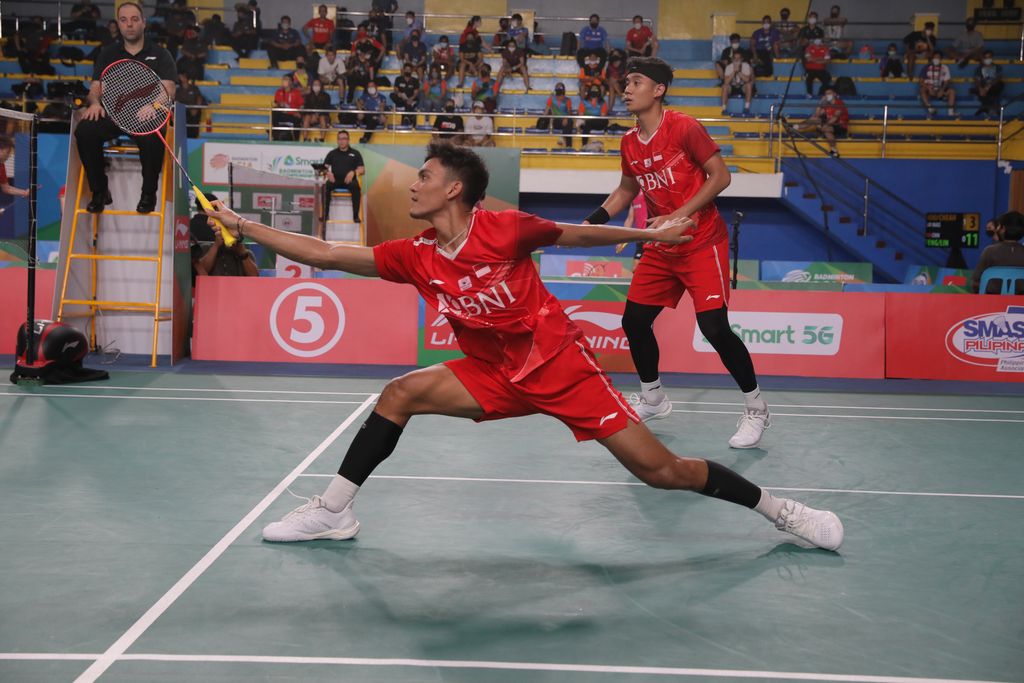 Bagas Maulana/Muhammad Shohibul Fikri di Badminton Asia Championship 2022