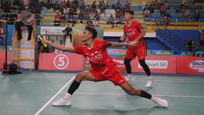Bagas Maulana/Muhammad Shohibul Fikri di Badminton Asia Championship 2022