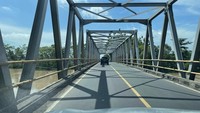 Jalan menuju Gunungkidul Yogyakarta dari Pangandaran juga dihiasi berbagai macam jembatan.