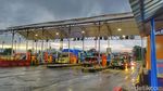 Kondisi di Gerbang Tol Cileunyi Sore Tadi