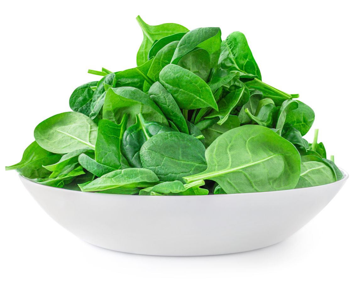 Benefits of spinach for a distended stomach