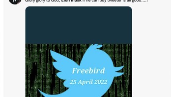 Twitter telah menjadi freebird atau burung yang bebas menurut meme ini. Foto: Twitter