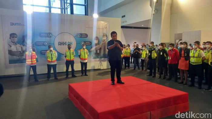 Menteri BUMN Erick Thohir (Khairul Maarif/detikcom)