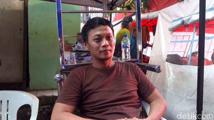 Pengungsi korban kebakaran Pasar Gembrong (Rakha Arlyanto Darmawan/detikcom)