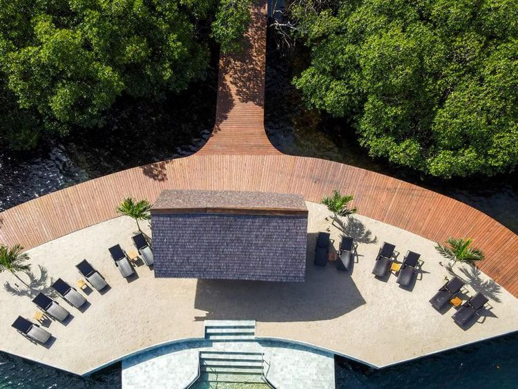Indah Banget! Potret Resor dengan Pantai Buatan Bernama Kupu-Kupu