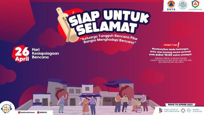 Twibbon Hari Kesiapsiagaan Bencana 2022 serta Serba-serbi Perayaannya