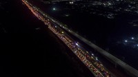 PT Jasa Marga memprediksi puncak peningkatan volume lalu lintas arus mudik melalui jalan tol akan terjadi pada H-3 Lebaran atau tanggal 29 April 2022. (Ibnu Chazar/Antara Foto).