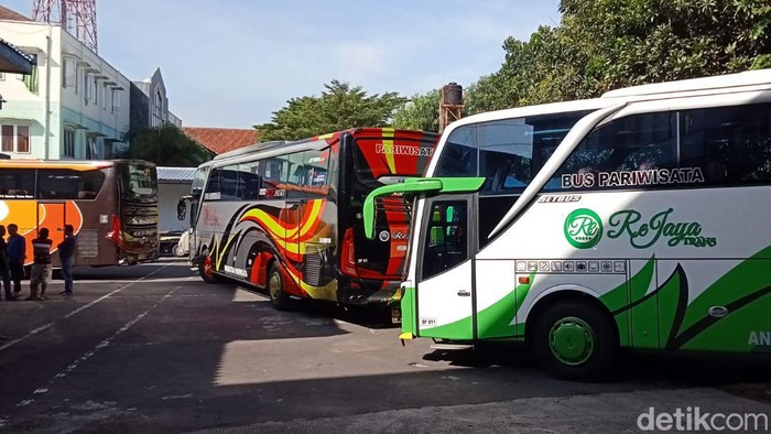 Pemkab Klaten Berangkatkan Bus Penjemput Mudik Gratis ke Jakarta, Rabu (27/4/2022).
