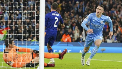 Lihat Lagi! Hujan Tujuh Gol di Laga Man City Vs Real Madrid