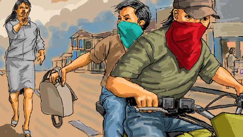 ilustrasi penjambretan